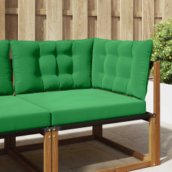 Almofada para sofá externo poliéster verde 80 x 43 x 10 cm