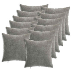 Capa almofada 12 unid. heerlen cinzento-escuro 40 x 40 cm