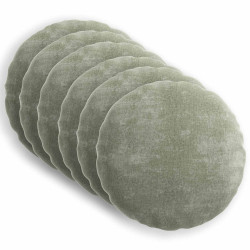 Capa almofada 6 unid. heerlen verde ø 30 cm tecido chenille