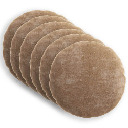 Capa almofada 6 unid. heerlen castanho ø 40 cm tecido chenille