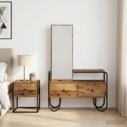 Mesa de vestir com gaveta madeira antiga 100 x 36,5 x 136 cm