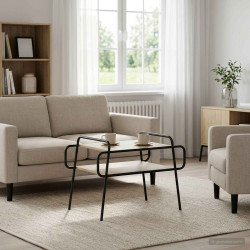 Mesa de centro carvalho sonoma 70 x 50 x 51 cm