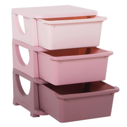 organizador de brinquedos Infantil para crianças acima de 3 anos com 3 Gavetas e Alças amplo espaço de armazenamento para Brinqu