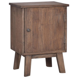 Mesa de cabeceira 40x30x53 cm madeira de teca maciça