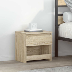 Mesa de cabeceira 40x30x39 cm contraplacado carvalho sonoma