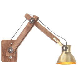 Candeeiro de parede redondo estilo industrial e27 bronze