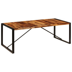 Mesa de jantar 220x100x75 cm madeira de acácia maciça