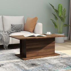 Mesa de centro derivados de madeira carvalho castanho