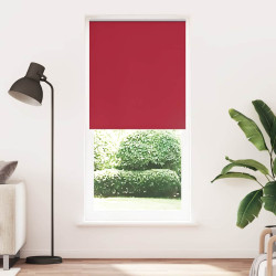 Cortina de rolo blackout, 124,4 x 230 cm, largura do tecido 120 cm, vermelha