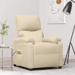 Poltrona de massagens tecido cor creme