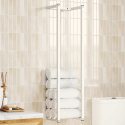 Toalheiro 25x20x95 cm aço branco