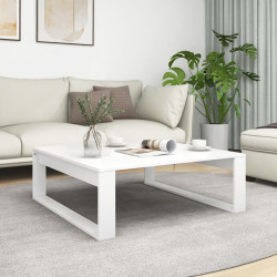 Mesa de centro 100x100x35 cm derivados de madeira branco