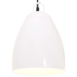 Candeeiro teto industrial redondo 25 w 32 cm e27 branco