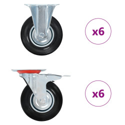 12 Pcs rodas 125 mm