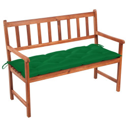 Banco de jardim c/ almofadão 120 cm madeira acácia maciça