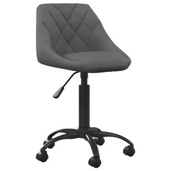Cadeira de escritório veludo cinzento-escuro