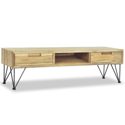 Móvel de TV 120x35x35 cm teca maciça