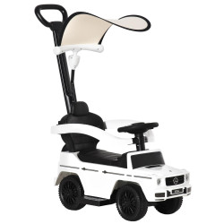 Carro de Passeio Carro Andador para Crianças acima de 12 Meses Mercedes G350 com Buzina Capô Removível Encosto e Suporte de Prot