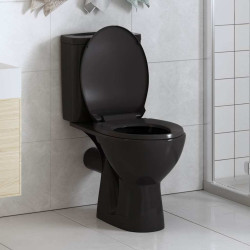 Tampo de sanita fecho suave com design remoção rápida preto
