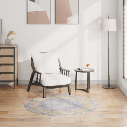 Tapete lavável φ120 cm cinzento