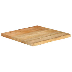 Tampo de mesa c/ borda viva 40x40x2,5 cm mangueira maciça