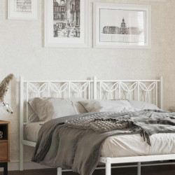 Cabeceira de substituição 150 cm metal branco
