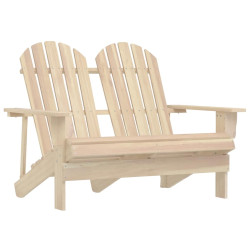 Cadeira de jardim adirondack 2 lugares abeto maciço