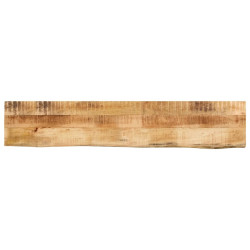 Tampo de mesa borda viva 140x20x3,8 cm mangueira áspera maciça