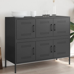 Aparador 100,5x39x79 cm aço preto
