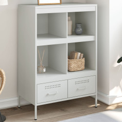 Móvel alto 68x39x101,5 cm aço branco