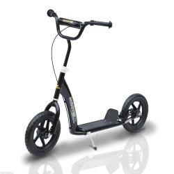 Trotinete para Crianças acima de 5 anos Scooter de 2 Rodas Grandes de 12 Polegadas com Freio e Guidão Ajustável em Altura Carga
