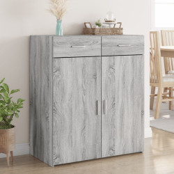 Aparador 80x42,5x93 cm derivados de madeira cinzento sonoma