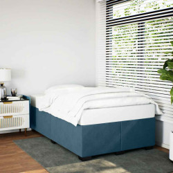 Estrutura de cama 120x200 cm veludo azul