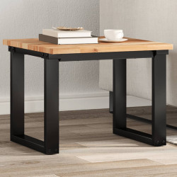 Tampo de mesa quadrado 50x50x2 cm madeira de acácia maciça