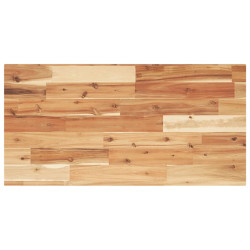 Tampo p/ móvel de wc 80x40x2 cm acácia maciça acabamento a óleo