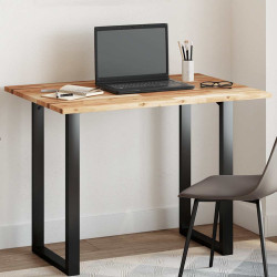 Tampo de mesa retangular 80x70x2 cm madeira de acácia maciça