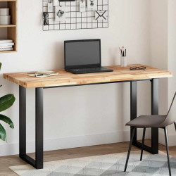 Tampo de mesa retangular 120x60x4 cm madeira de acácia maciça