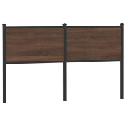 Cabeceira de substituição 140cm derivados madeira/aço carvalho castanho
