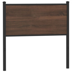 Cabeceira de substituição 90 cm derivados madeira/aço carvalho castanho