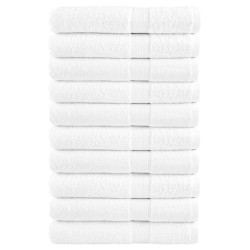 Toalhas premium solund 10 pcs 100x200 cm 600 gsm branco