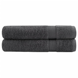 Toalhas de sauna premium solund 2pcs 80x200cm 600gsm antracite