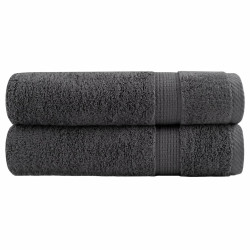 Toalhas de mãos premium solund 2pcs 50x100cm 600 gsm antracite