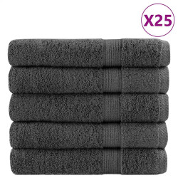 Toalhas premium solund 25 pcs 100x200 cm 600 gsm antracite
