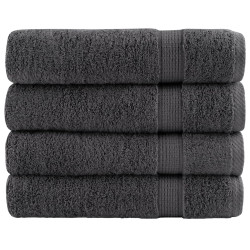 Toalhas de banho premium solund 4pcs 70x140cm 600gsm antracite