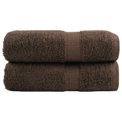 Toalhas de rosto premium solund 2 unidades marrom 30x30 cm 600 g/m²