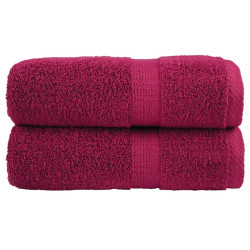Toalhas de bidé premium solund 2 pcs 30x50 cm 600 gsm bordô