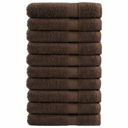 Toalhas de sauna premium solund 10pcs 80x200cm 600gsm castanho