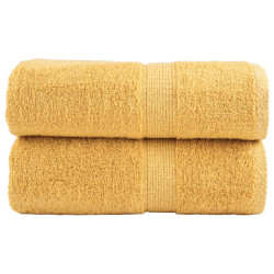 Toalhas de bidé premium solund 2 pcs 30x50 cm 600 gsm dourado