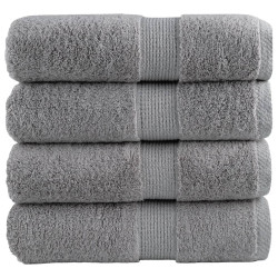 Toalhas de bidé premium solund 4 pcs 30x50 cm 600 gsm cinzento