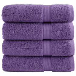 Toalhas de banho premium solund 4 pcs 100x150 cm 600 gsm verde
